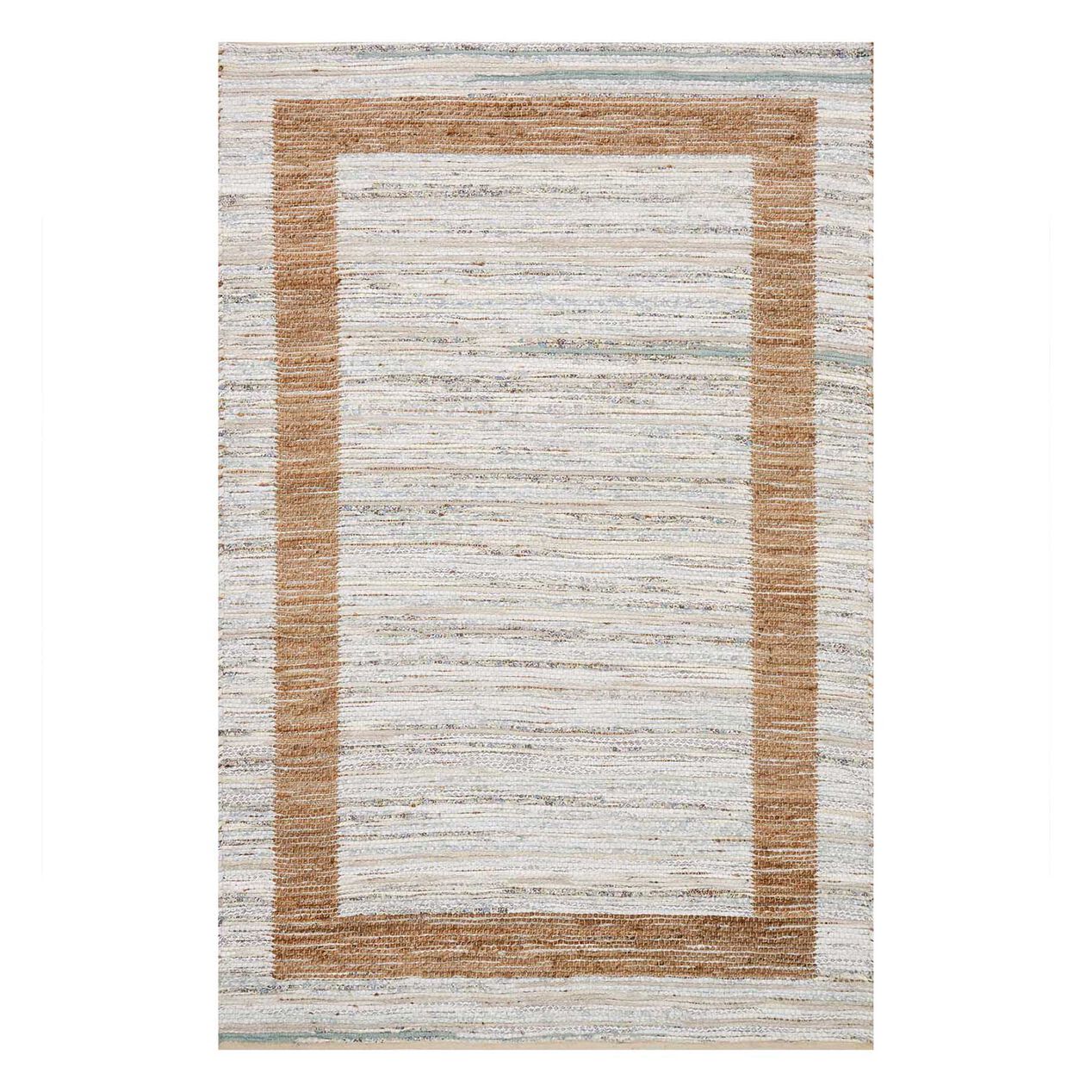 B312 Ivory Jute Cotton Rug 8 X 10 At Home