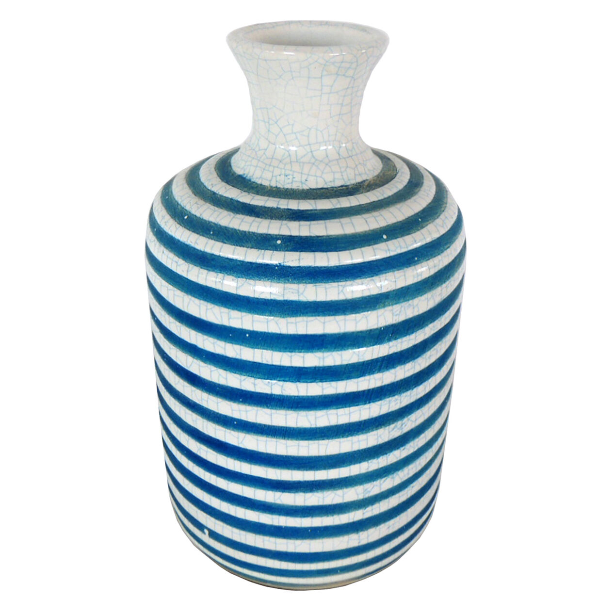 Blue/White Ceramic Vase, 7" At Home