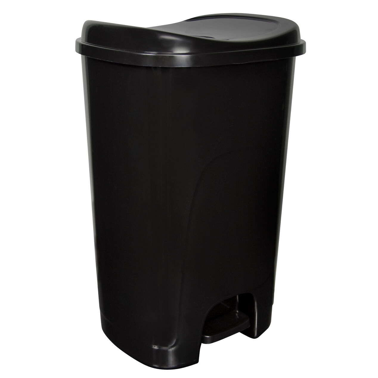 Hefty 13 Gallon StepOn Trash Can Black At Home
