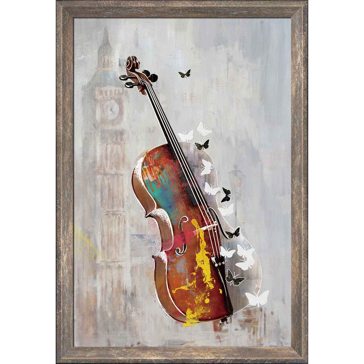 Musical Violin Wall Art 9 x 13in. At Home