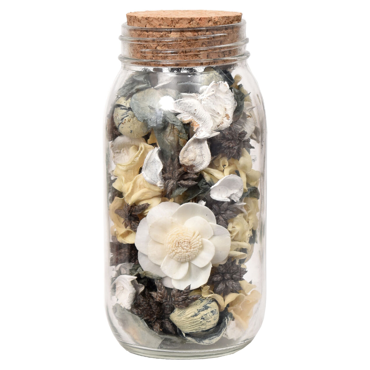 GREY LINEN POTPOURRI JAR At Home