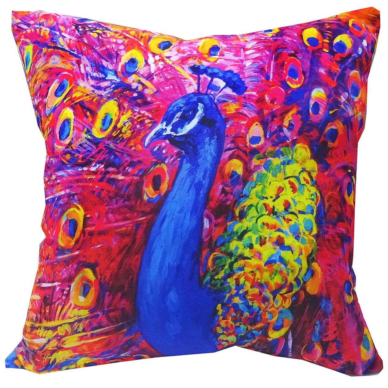 Peacock Pride Pillow At Home