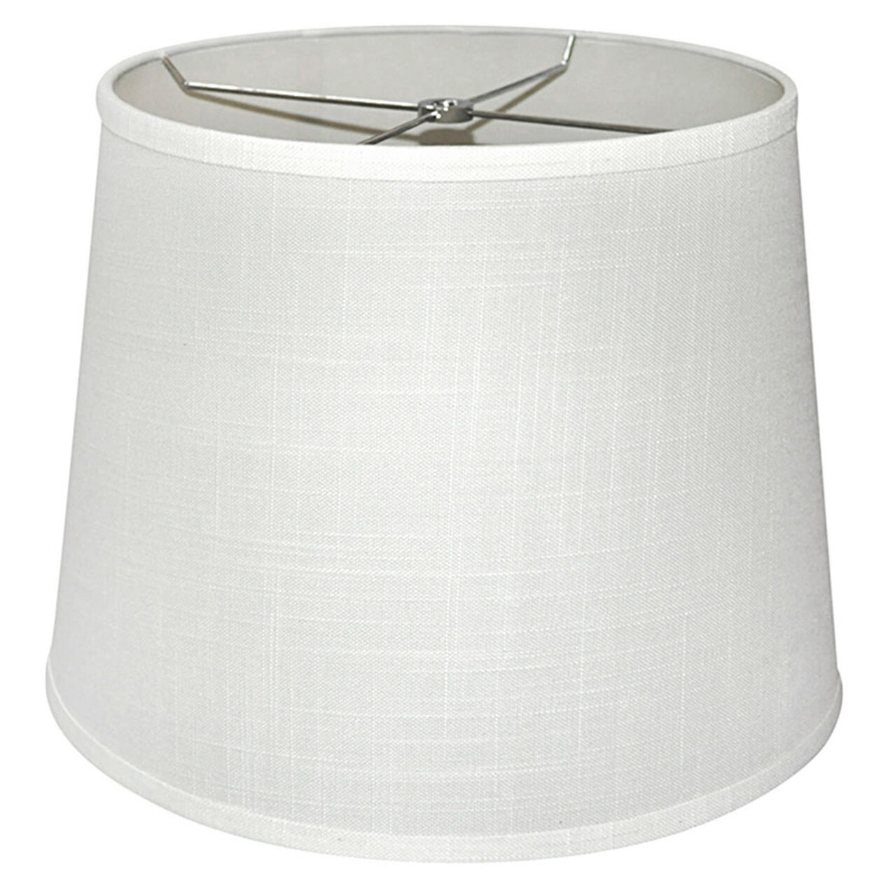 Textured Fabric White Lamp Shade At Home