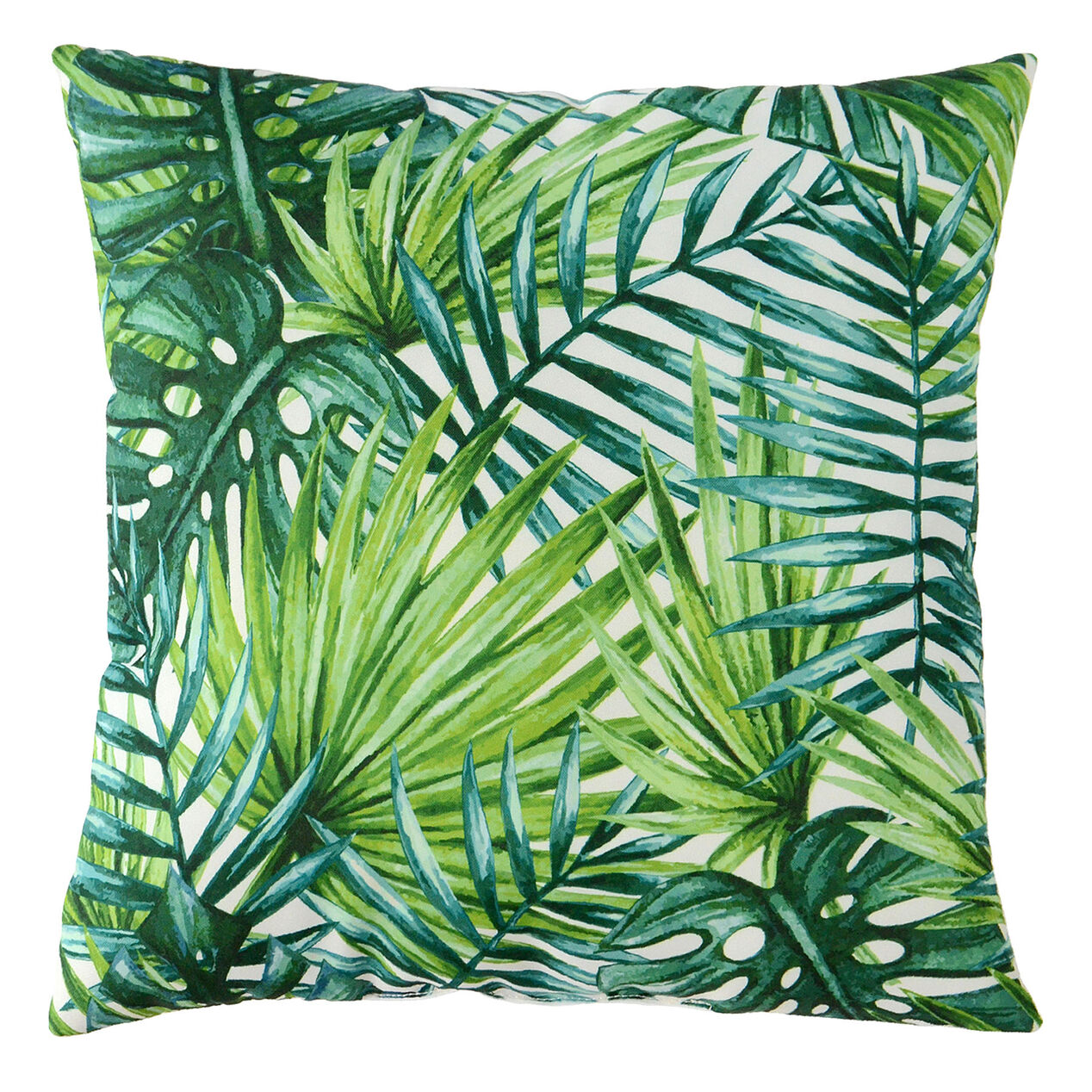 Palm Melange Print Throw Pillow, 16" square At Home
