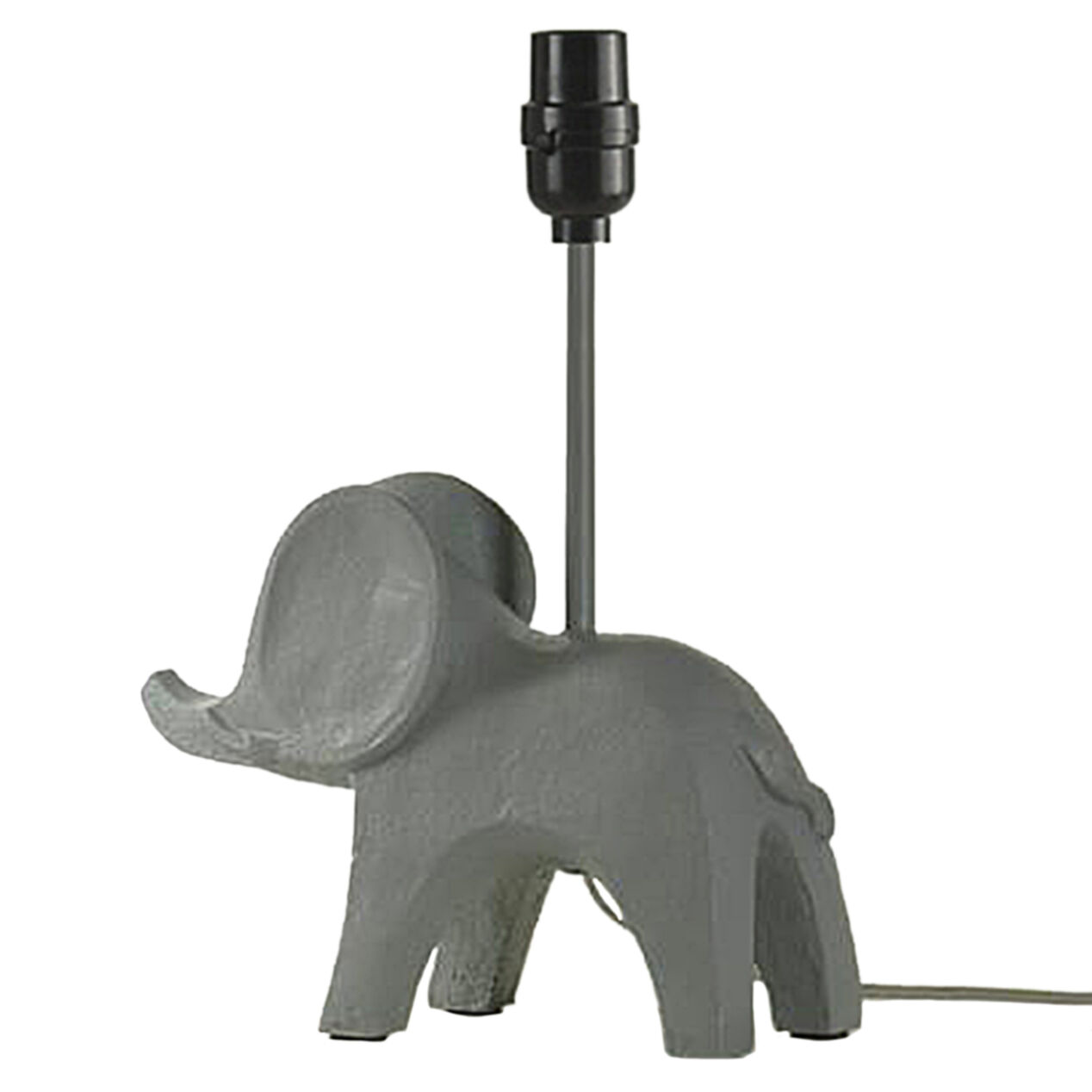 AL 14 ELEPHANT LAMP GREY At Home