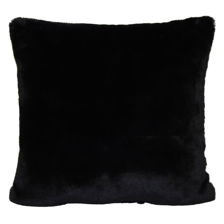 Bristol Fur Throw Pillow Black 24in At Home
