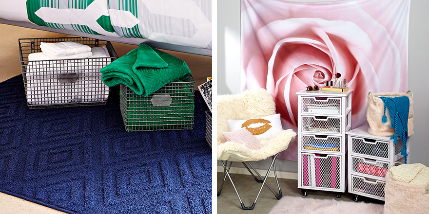 Under the bed storage and organization