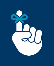 Graphic: Hand with string tied around a finger