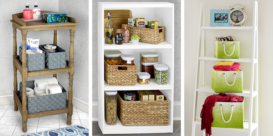 Pantry, bedroom and bathroom storage and organization