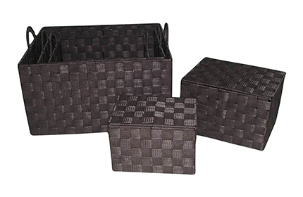 Brown Woven Storage Bins