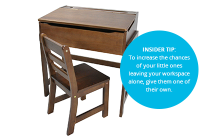 Wooden Office Desk with Chair