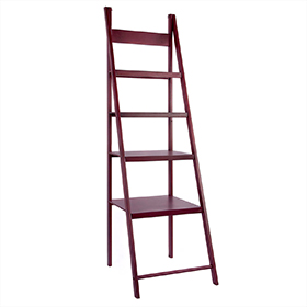 Wooden Storage Ladder Shelf