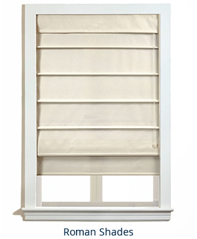 Roman shades window treatments