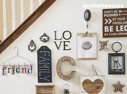 @colletteosuna, #athomefinds, Gallery Wall in a country chic style