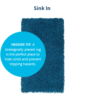 Blue Shag Accent Rug