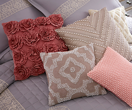 Soft, Romantic Pink and Blush Pillows