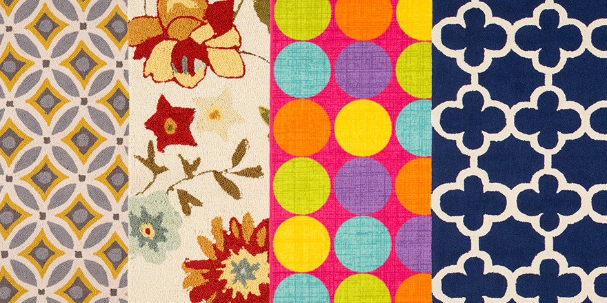 Different rug styles and colors