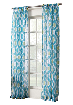 Light Blue Office Curtains