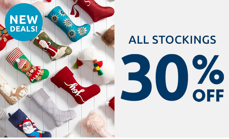 All Stockings 30% off. New Deals